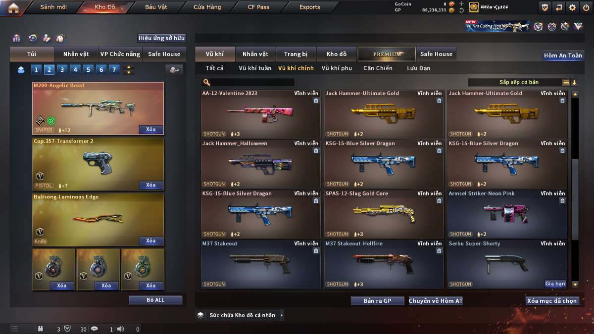shop acc cf uy tin gia re
